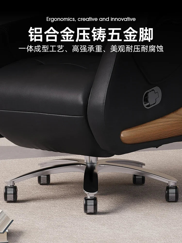 Leather Gaming Chair Meditation Modern Comfortable Office Cute Living Room Chair Durable Elastic Sillas De Oficina Furniture