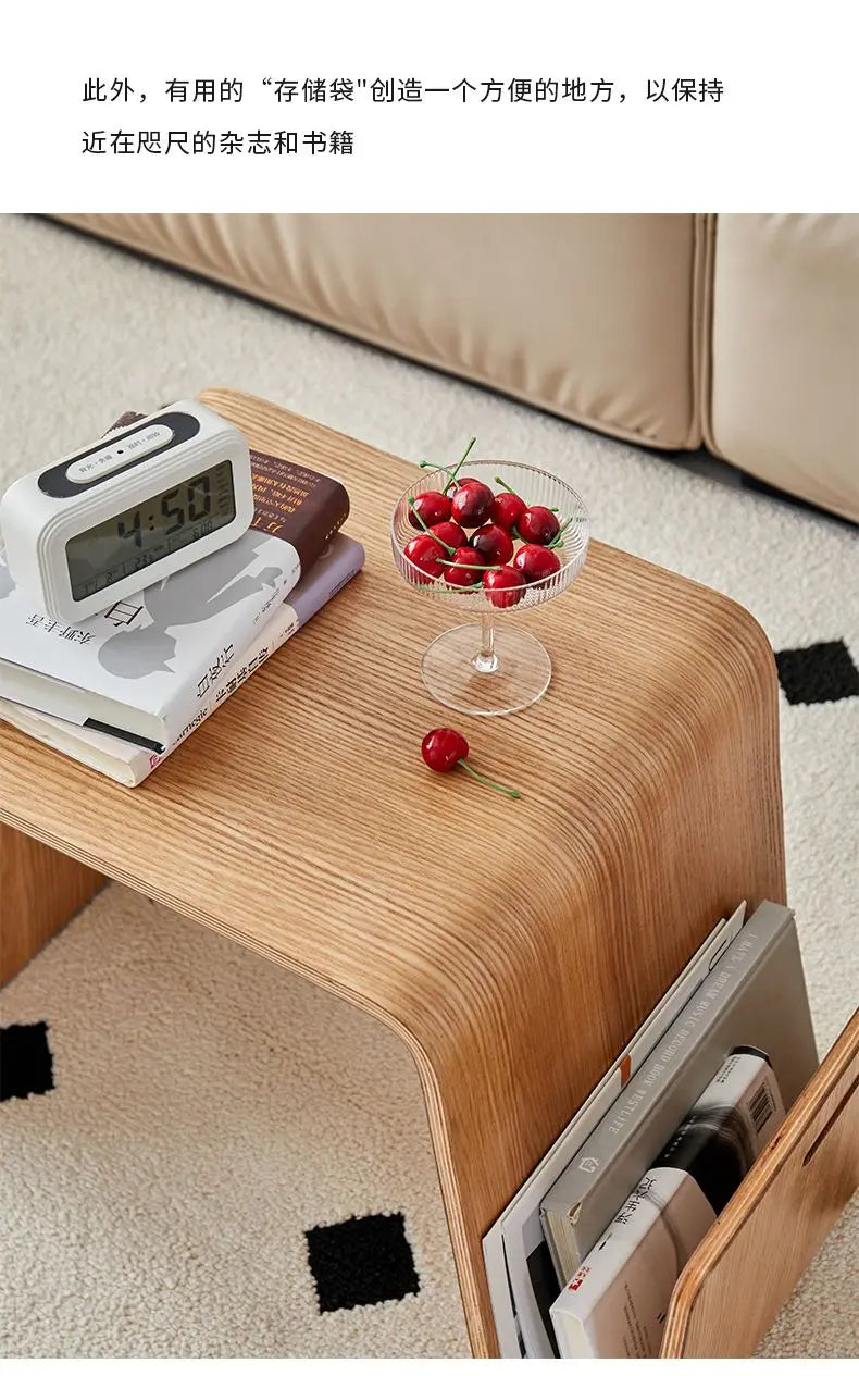 New N-Shaped Coffee Table: Nordic Creative Solid Wood Living Room Sofa Side Table, Bedroom Corner Table & Balcony Coffee Table