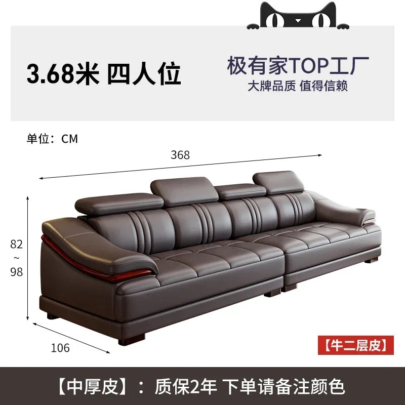 Floor Designer Living Room Sofas Couch Leather Nordic Minimalist Sofas Relaxing Room Decor Sillon Cama Lounge Suite Furniture