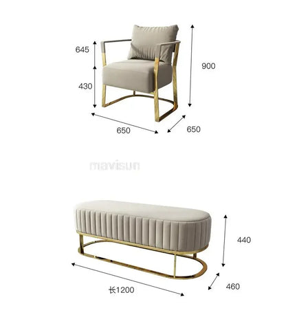 Nordic Reading Household Sectional Fabric 3 Seat Sofa Upholstered Armchair Custom Color Living Room Fauteuil Home Furniture