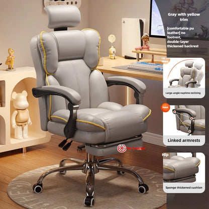 Home Comfort E-sports Chair Sedentary Study Computer Chair Office Sofa Seat Live Streaming Host Live Stream Swivel Chair