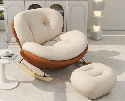 Snail Rocking Chair Large Living Room Chairs Lounge Rocking Nordic Chairs Luxury Modern Throne Ergonomic Sofa Home Furniture