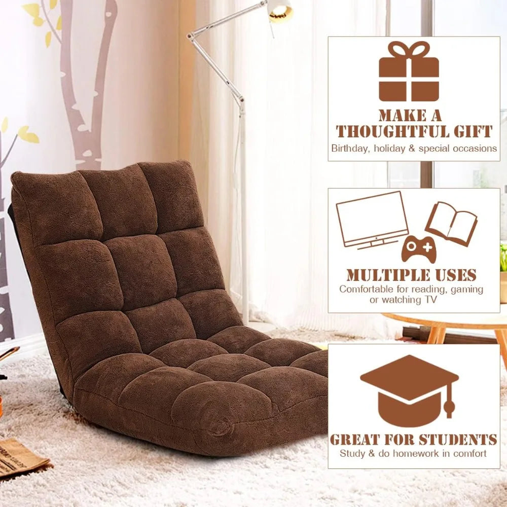 Japanese tatami bed can be sleeped, lying bay window chair, dormitory folding simple lazy sofa white triple