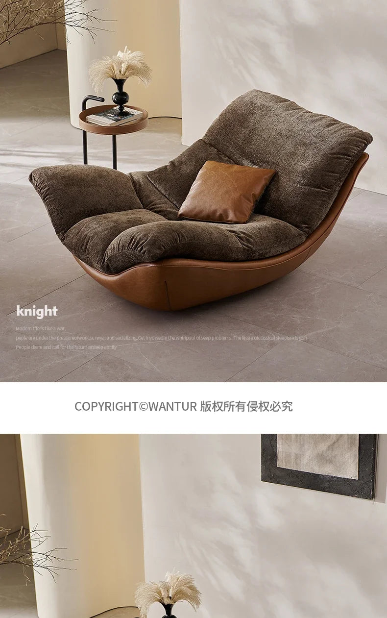 Hot sales Luxury Curved Couch Living Room Single Lazy Boneless Living Room Sofas Modern Living Room Furniture