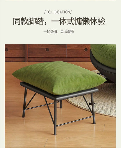 Modern Teddy Fleece Rocking Chair Upholstered Leisure Rocker Lounge Chair For Living Room Bedroom Balcony