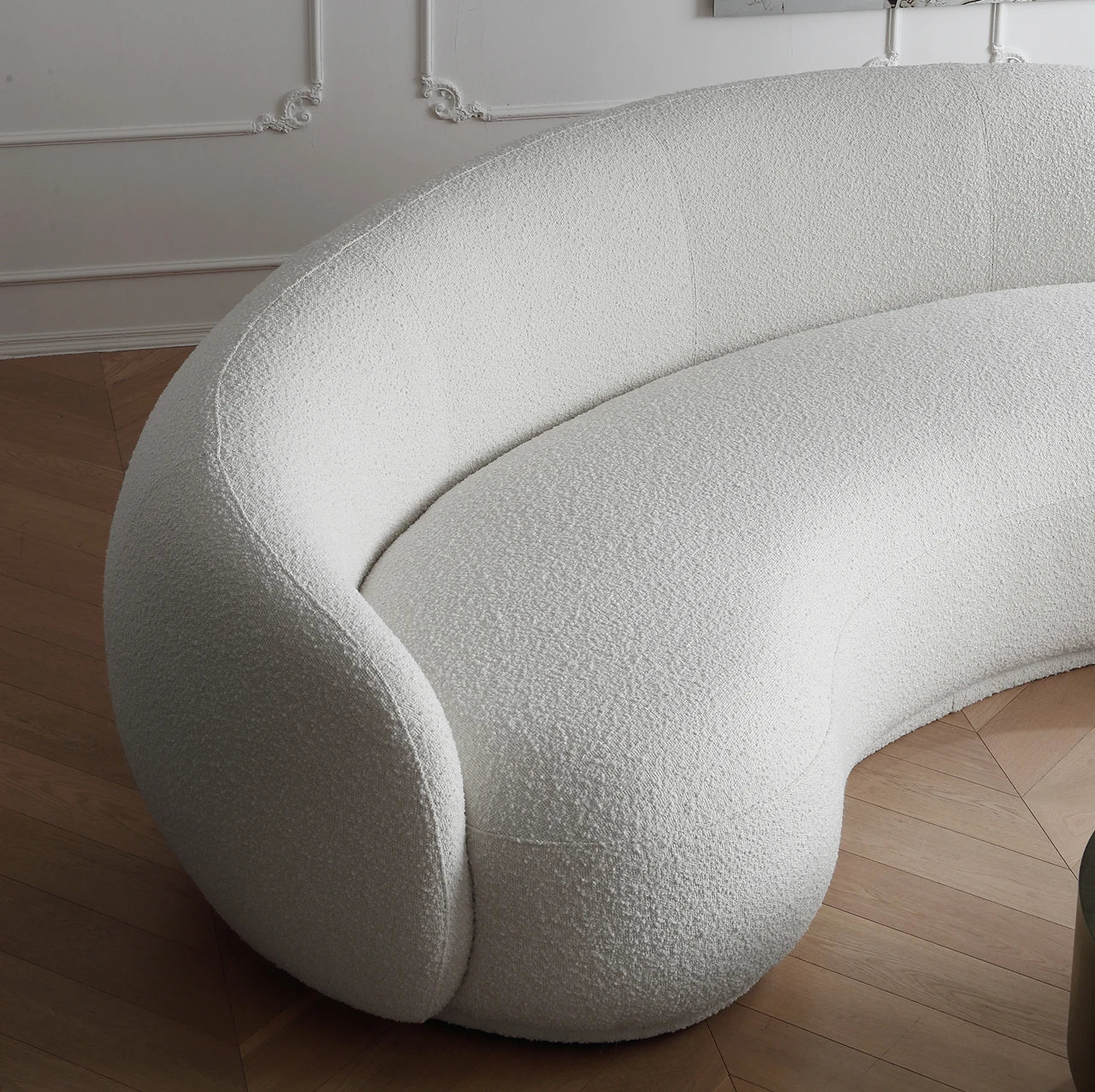 Living room Julep sofa Curved cashew sofa