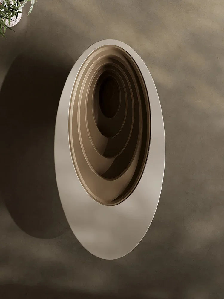 z. * Abyss table basse salon ménage petit appartement lumière luxe moderne ovale table basse en verre