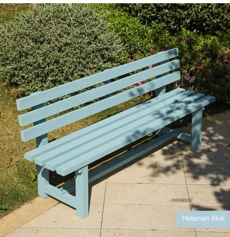 Chaises de jardin d'extérieur en bois antiseptique, banc de cour, villa, chaises de loisirs avec dossier, mobilier d'extérieur, balcon de maison, chaises longues Y