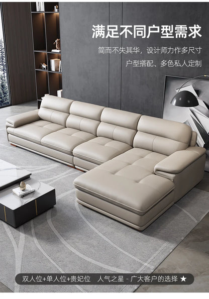 Real Minimalist Living Room Sofas Classic Sleeping Modern Lounge Sofa Leather Luxury Soft Couch Wohnzimmer Furniture For Home