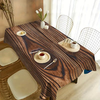 1pc Imitation Wood Grain Table Cover Retro Farm Wood Decoration Birthday Party Restaurant and Holiday Durable Stylish Tablecloth