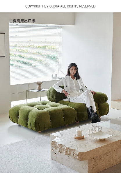 Modern Modular Fabric Sectional Sofa for Small Living Rooms