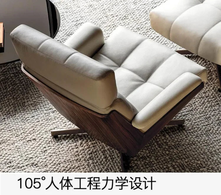 Single sofa rotating sofa chair recliner living room bedroom leisure reading chair