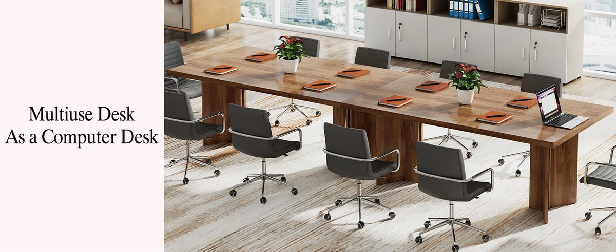 63-inch Dining Table for 4-6, Farmhouse Kitchen Table with Large Tabletop, Rectangular Eating Table for Dining Room, Living Room