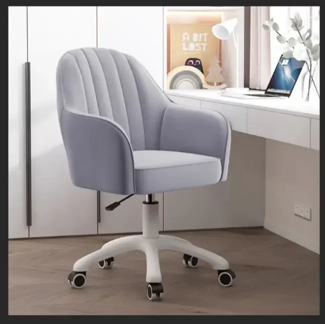 Nordic Home Computer Chair Office  Book Desk Chair Sliding Wheelchair Dormitory Lifting Chair Sofa Comfortable Bedroom