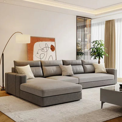 -For  Modern Style Comfortable Living Room Furniture Set Velvet Fabric Sectional Sofa Set*