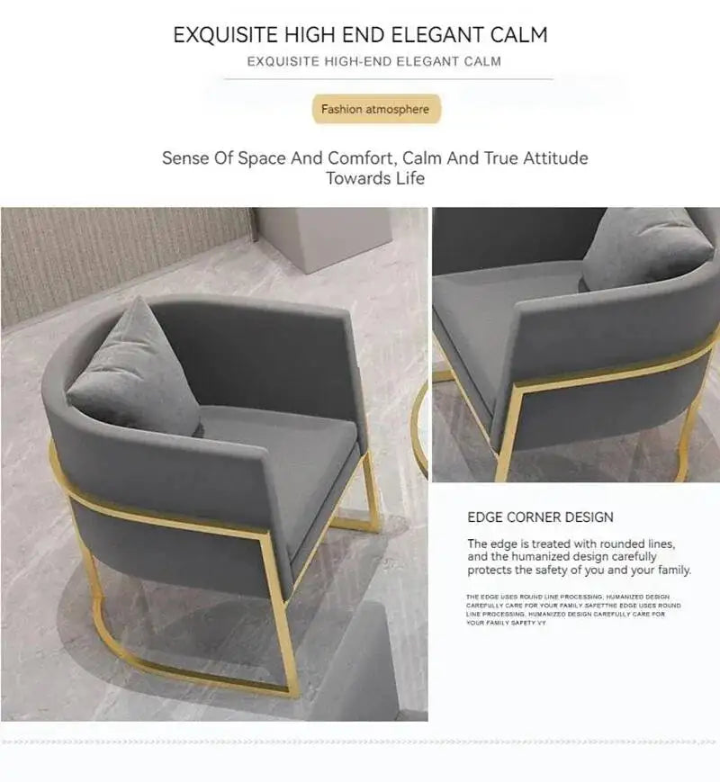 Metal Armchair Plastic Japanese Back Room Restaurant Support Cute Dining Designer Lounge Chairs Living Nordic Sillas Furniture