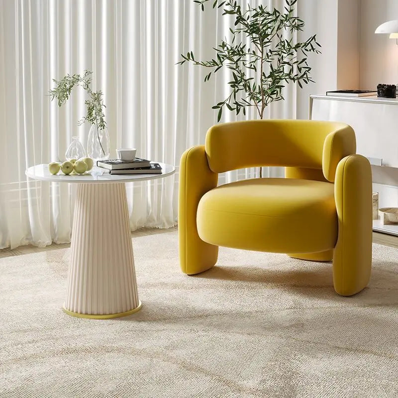 Negotiation Sofa Chair Living Room Furniture Sofas Cream Wind Balcony Single Sofa Nail Salon Beauty Salon Reception Lounge Area