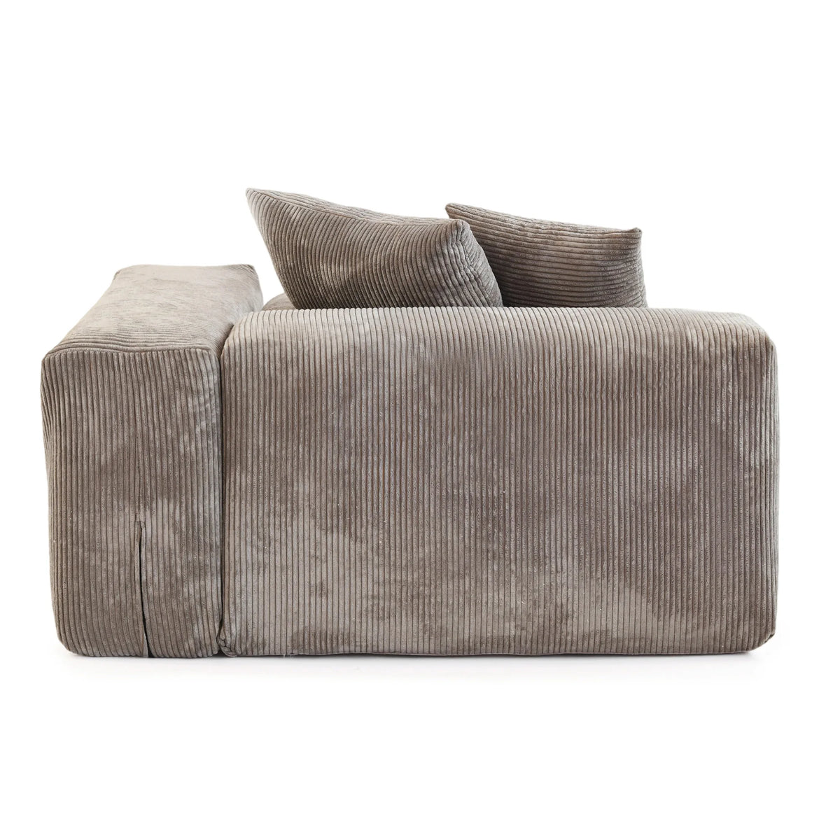 Modern Corduroy Fabric Sectional Couch with 4 Pillows 102
