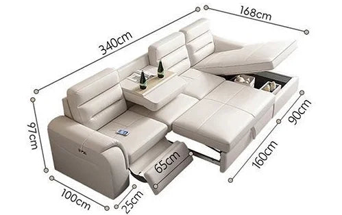 *-/2025  Italian Modern Luxury Leather Recliner Sofa Electric Reclining Sofa Living Room Furniture