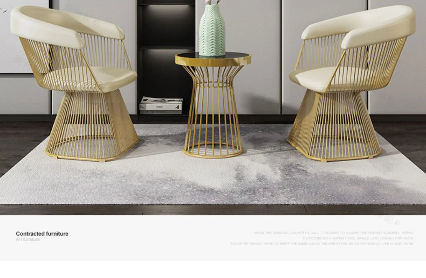 Light luxury leisure club hotel lobby negotiation chair coffee milk tea shop home leisure chair