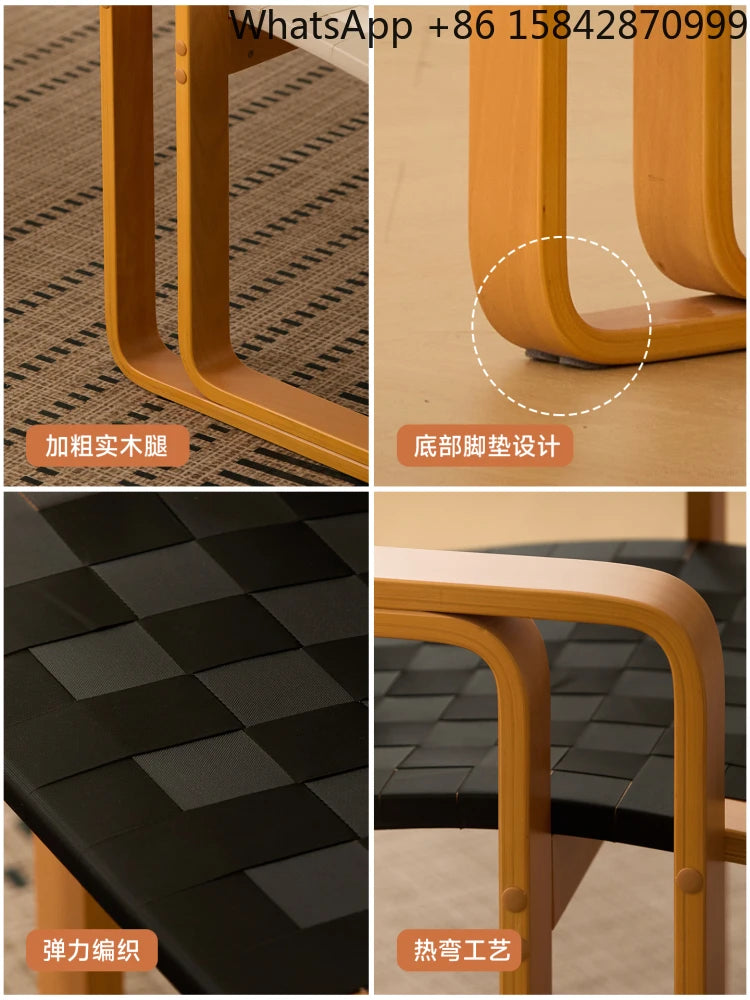 Medieval designer solid wood armrest dining chair