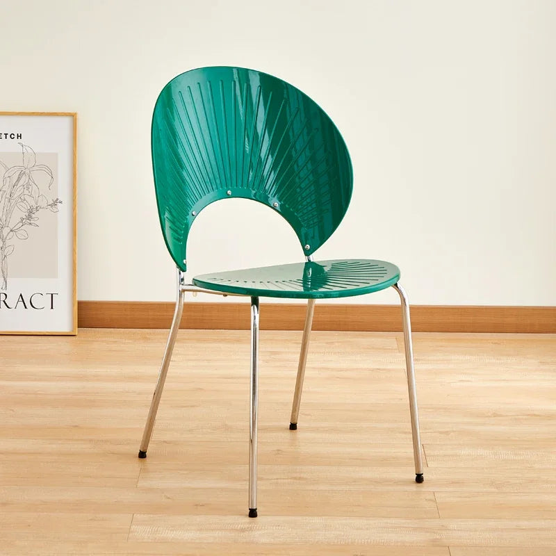 Nordic Dining Chair,home Leisure Transparent Dining Table Chair,minimalist Homestay Chair,hotel Shell Chairs, Sun Backed Chairs