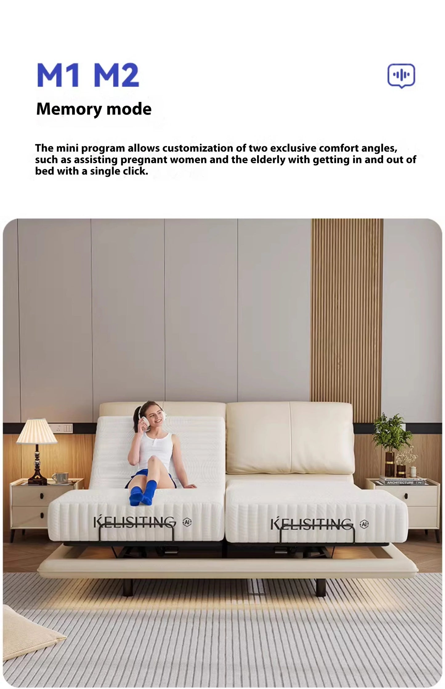 Soft Luxury Modern Double Bed Lift Up Electric Adults Smart Double Bed Queen Mattress Camas De Dormitorio Bedroom Furniture
