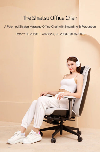 advanced computer chair swivel ergonomic chair cushion PU luxury with wheels office massage chair