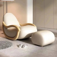Italian Support Living Room Chairs Simple White Lazy Designer Recliner Chairs Armchair Sofa Comfy Fauteuil Salon Home Furniture