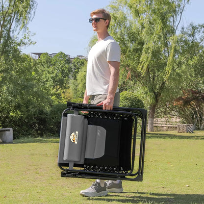 Oversized Padded Zero Gravity Lounge Chair, Foldable Patio Anti Gravity Reclining Chairs Folding Lawn Recliner Support 350 LBS