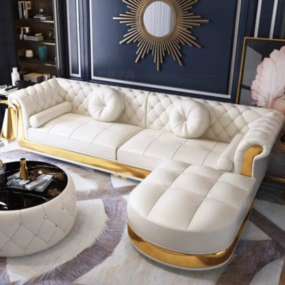 Stylish Modern Luxury Reclining Sofa Perfect Corner Couch Chic Living Room Relaxation Elegance Deserve Canape Salon Decoration