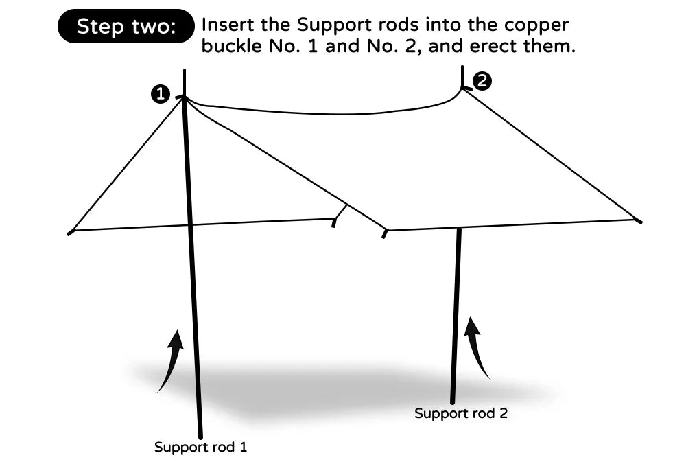 19 Hang Point Tarp Waterpoof Survival Bushcraft Sun Shelter Beach Shade Tent Outdoor Canopy Backpacking Tourist Awning 4x4 3x3m