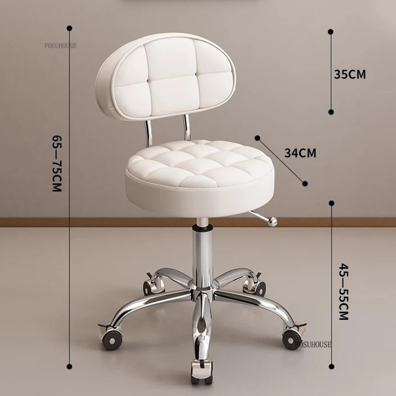 Backrest Pedicure Chair Barber Shop Pulley Hairdressing Chairs Lifting Manicure Stool Design Hair Salons Furniture Barber Chair