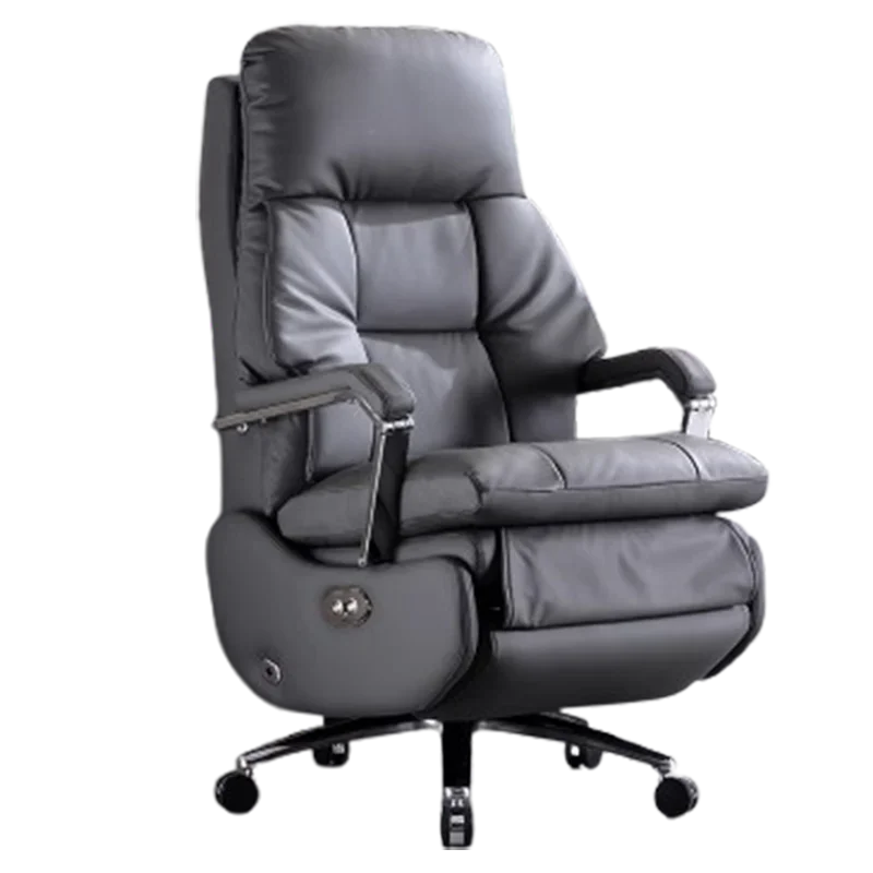 Leather Boss Chair Electric Business Office Ventilated Massage Chair Sedentary Computer Sillas De Oficina Office Furniture