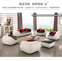 PatioLix Cute Luxury Nordic Sofa Set – Soft Lazy Loveseat & Modern Lounge Puffs