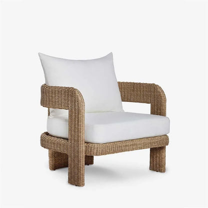 Outdoor courtyard garden, leisure rattan sofa, rattan chair combination, outdoor balcony, waterproof and sunscreen furniture