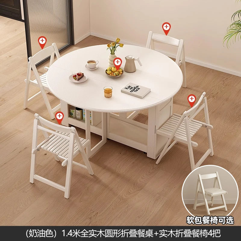 Waterproof Chair Dining Table Breakfast Modern Chair Side Dining Table Space Savers Round Set Sala Da Pranzo Home Furnitures