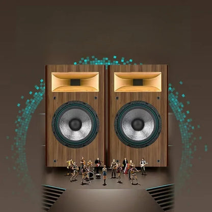 A-1529 8 Inch Two Way HiFi Fever Bookshelf Passive Horn Wooden Box Boron Magnet High pitched Speaker 110W 8Ohm