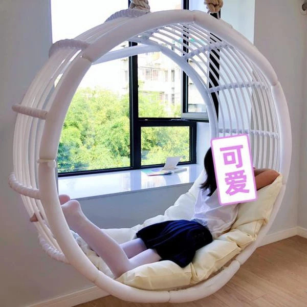 Interior and exterior swings for household balcony hammock outdoor imitation rattan chair round cradle chair hanging chair
