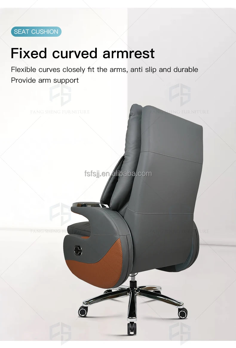 Chair Office Furniture Wholesale Luxury Modern Leather Ergonomic Boss Chair Office Chair  for Fat People