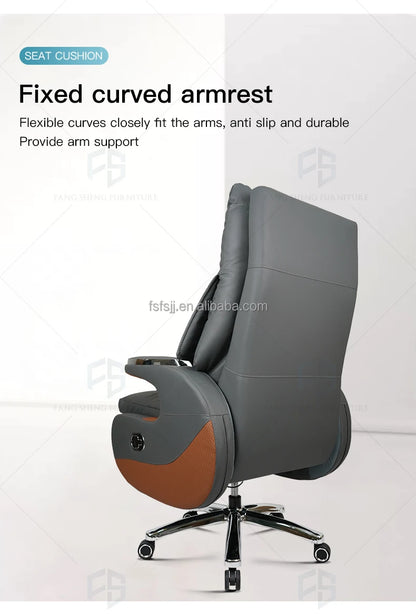 Chair Office Furniture Wholesale Luxury Modern Leather Ergonomic Boss Chair Office Chair  for Fat People
