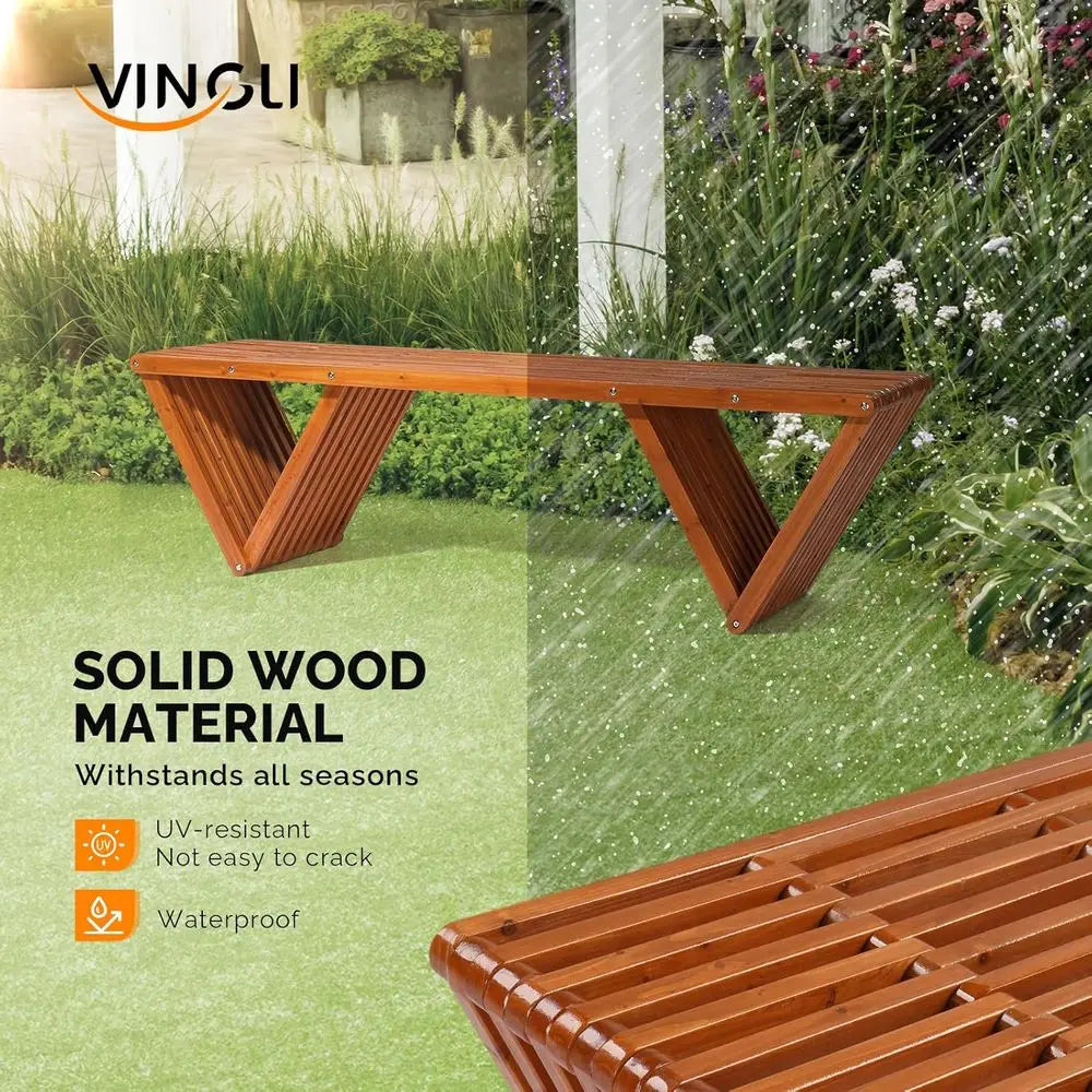 Banc de patio tout temps 63 pour véranda, cour, parc et jardin, capacité de 600 lb