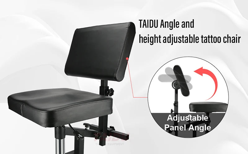 TAIDU 2025 Newest Multi Functional Tattoo Bench Air Pressure Lifting  Back Adjustable Tattoo Chair Steel Frame Salon Chairs
