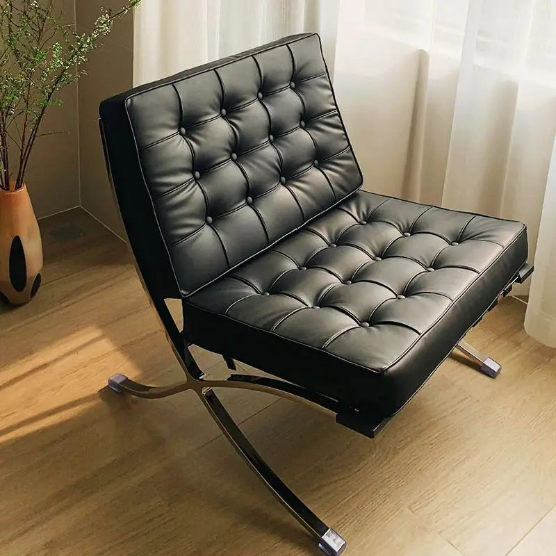 Barcelona Single Sofa Designer Lazy Sofa High-end Italian Living Room Sofa Chair Nordic Light Luxury Leisure Chair