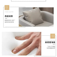 Linlamim Fabric Sofa Set Furniture Living Room Sofa Set with Desk and Stools / Big U Shape Cloth Couch Sofas for Home Furniture