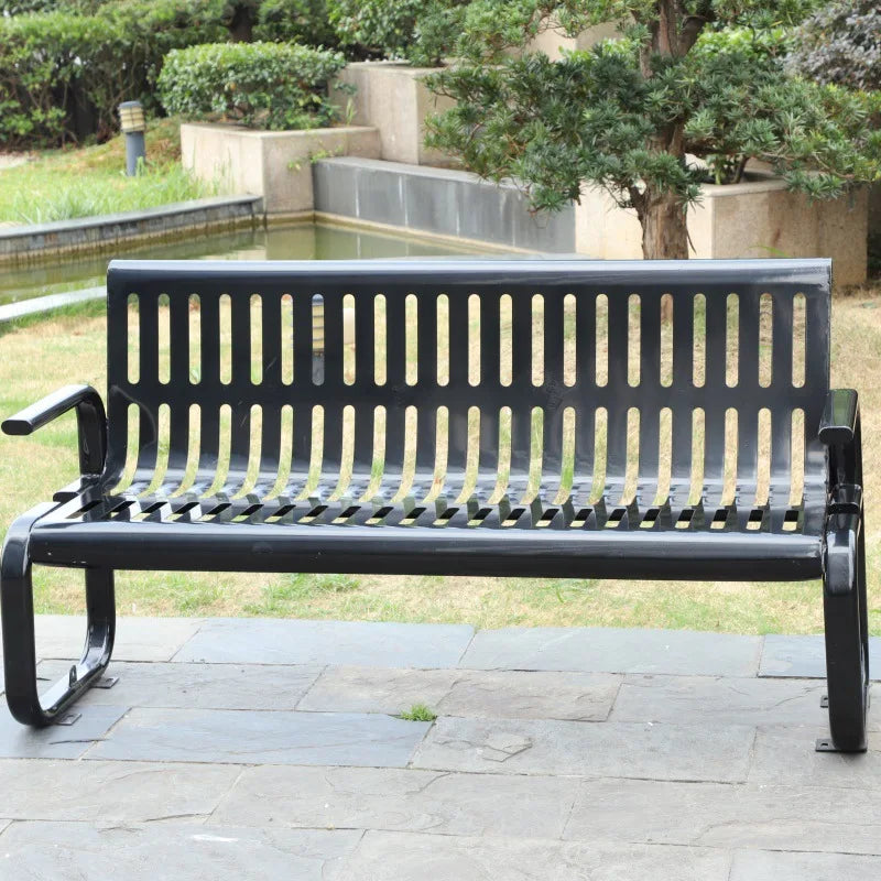 Great Quality Outdoor Metal Garden Bench Street Leisure Public Steel Bench
