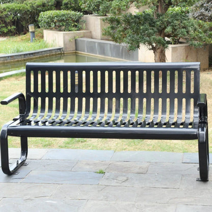 Great Quality Outdoor Metal Garden Bench Street Leisure Public Steel Bench