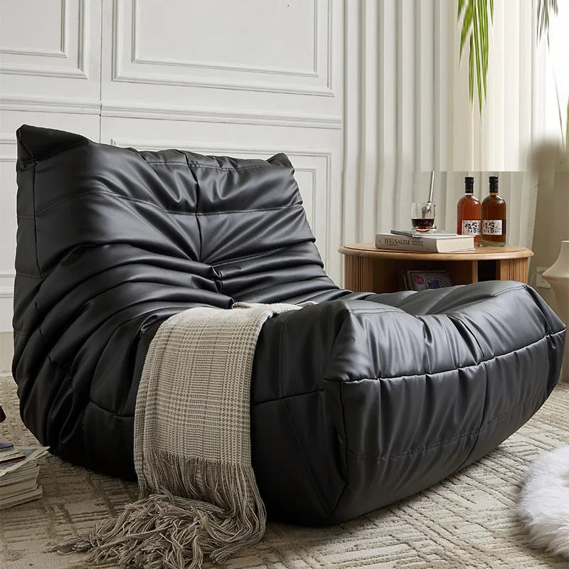 BLazy fabric bedroom living room cream wind can lie down and sleep leisure balcony single chair