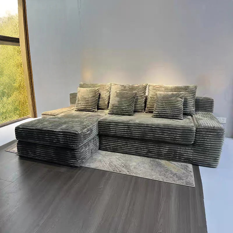 Wholesale Modern Living Room Furniture L-Shaped Compression Sofa Bed Combination