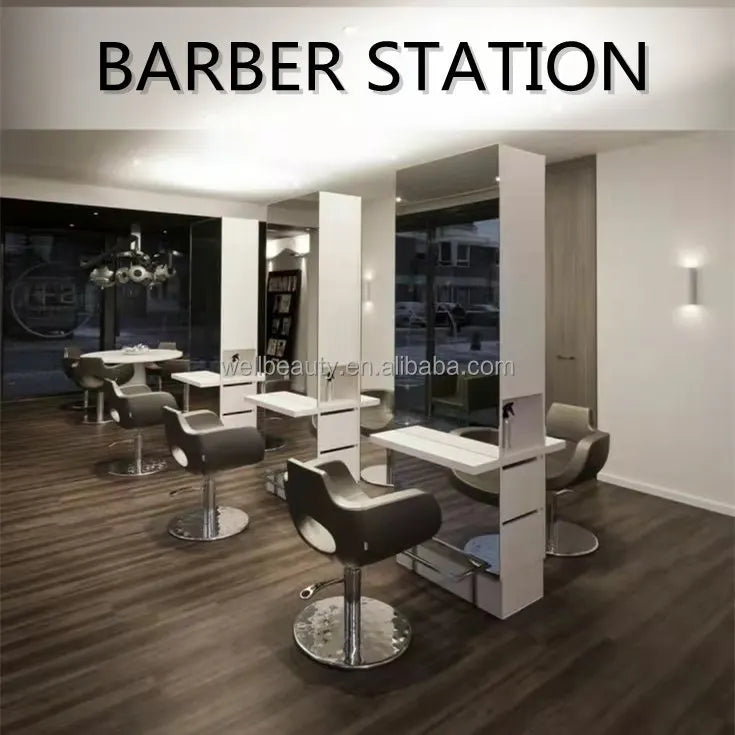 Barber Chair Retro Stylish Beauty Hairdressing King Style Armrest Hair Styling Classic Hydraulic Furniture Salon Barber Chair